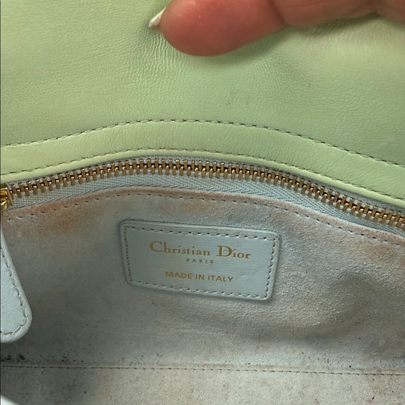 Dior Pastel Green and Light Blue Quilted Mini Bag - Picture 12 of 15